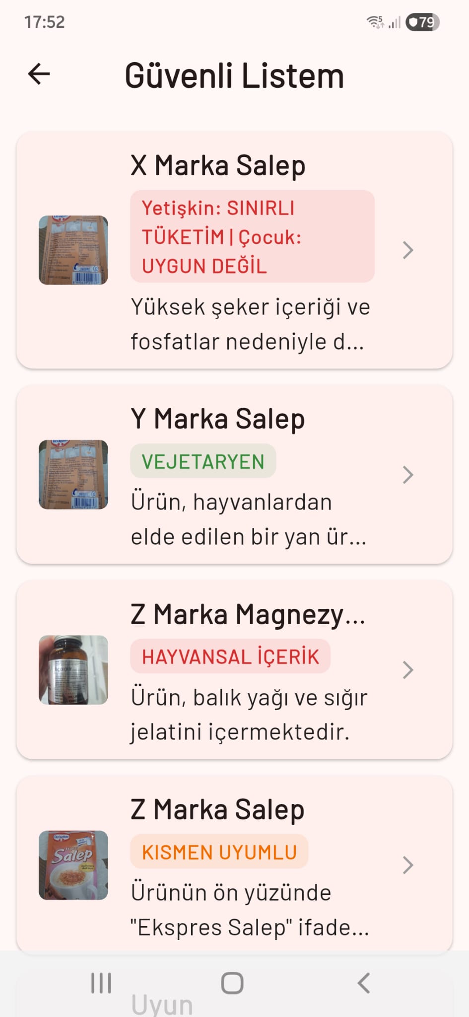 Güvenli Listem